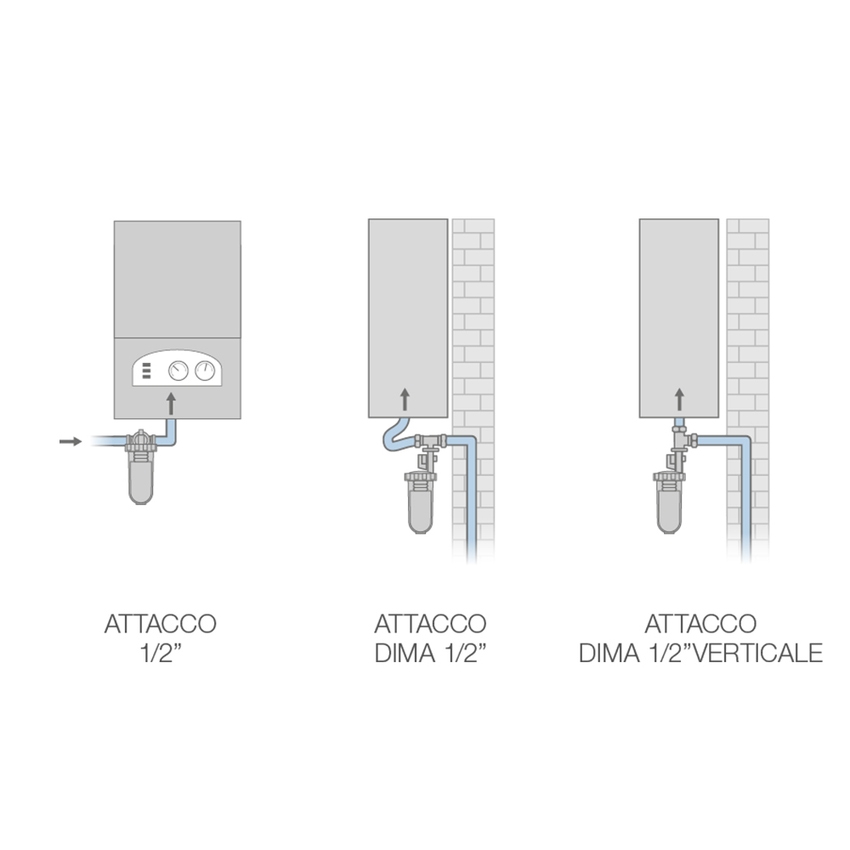 Immagine di Gel DOSAPHOS 250 FAST 1/2” dosatore proporzionale anticalcare e anticorrosione, con ricarica in polvere, attacchi 1/2" 10503090