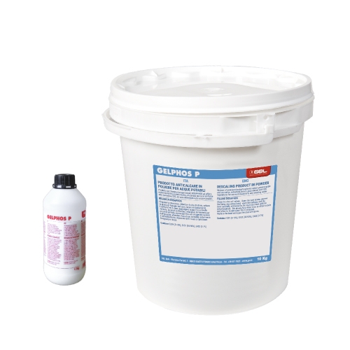 Immagine di Gel GELPHOS P prodotto anticalcare in polvere da miscelare, tanica da 1 kg 10701050