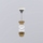 Cielo Piletta universale click clack finitura bronzo, con coperchio in ceramica colore talco finitura opaco PIL01BRTL