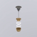 Immagine di Cielo Piletta universale click clack finitura bronzo, con coperchio in ceramica colore fango finitura opaco PIL01BRFN