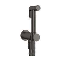 Immagine di Gessi SHOWER doccetta shut-off a parete, da abbinare a miscelatore, finitura black metal brushed PVD 14331#707