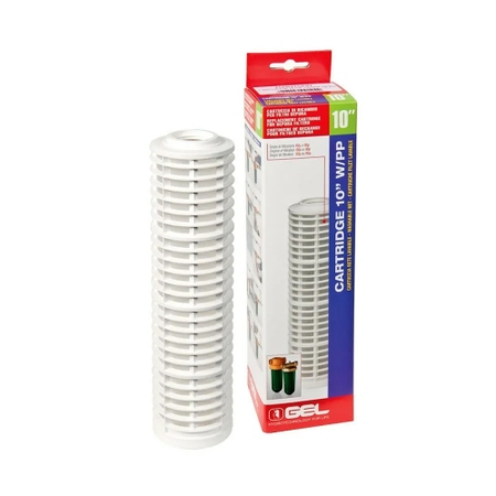 Immagine di Gel Cartuccia filtrante in rete lavabile da 10" per Depura 1000, ad uso tecnico o potabile, PP 90 μm 10301060