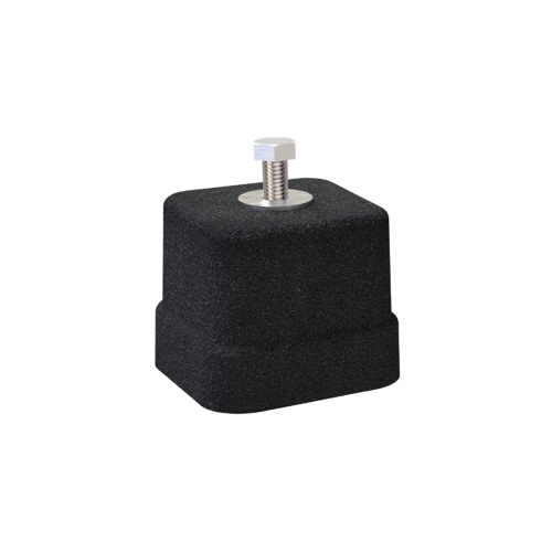 Immagine di Tecnosystemi SPK100 piedino a pavimento L.7 cm, portata massima 100 kg, in gomma vulcanizzata SBR (confezione da 4 pezzi) SCD500269