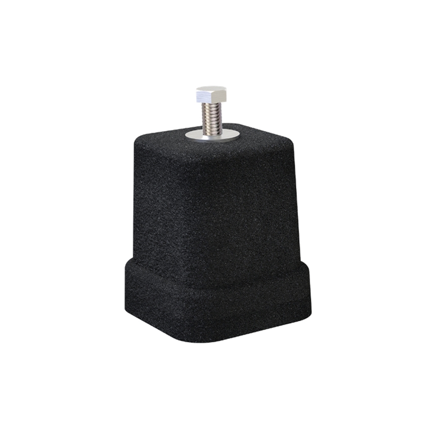 Immagine di Tecnosystemi SPK150 piedino a pavimento L.8 cm, portata massima 150 kg, in gomma vulcanizzata SBR (confezione da 4 pezzi) SCD500270