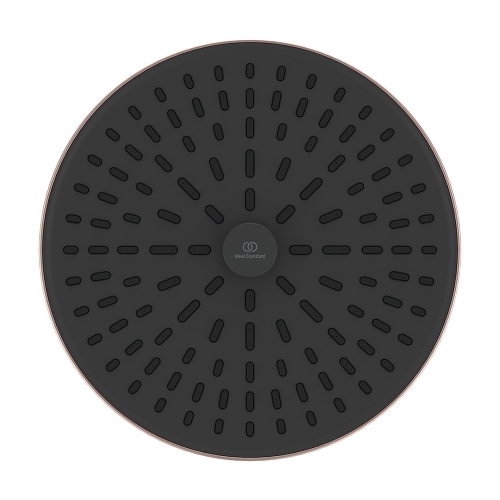 Immagine di Ideal Standard ALU+ soffione rotondo Ø 26 cm, a 2 funzioni, con selettore manuale, colore rosè BD581RO