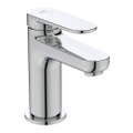 Immagine di Ideal Standard CERAFINE O miscelatore monocomando H.13 cm per lavabo, senza asta di comando e scarico piletta, con sistema BlueStart, finitura cromo BD766AA