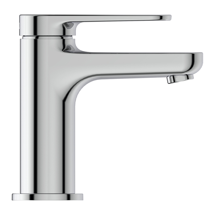Immagine di Ideal Standard CERAFINE O miscelatore monocomando H.13 cm per lavabo, scarico piletta Click-Clack e sistema BlueStart, finitura cromo BD964AA