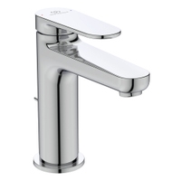 Immagine di Ideal Standard CERAFINE O miscelatore monocomando H.15 cm per lavabo, con asta di comando e scarico piletta da 1-1/4", finitura cromo BD908AA