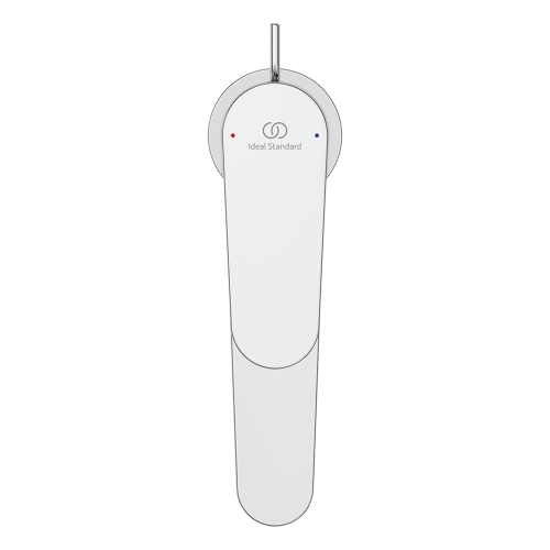 Immagine di Ideal Standard CERAFINE O miscelatore monocomando H.17 cm per lavabo, con asta di comando e scarico piletta da 1-1/4", finitura cromo BD909AA