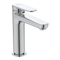Immagine di Ideal Standard CERAFINE O miscelatore monocomando H.17 cm per lavabo, senza asta di comando e scarico piletta, con sistema BlueStart, finitura cromo BD770AA