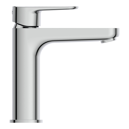 Immagine di Ideal Standard CERAFINE O miscelatore monocomando per lavabo H.18 cm, senza asta di comando e scarico piletta, finitura cromo BC554AA