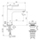Immagine di Ideal Standard CERAFINE O miscelatore monocomando H.18 cm per lavabo, scarico piletta Click-Clack, finitura silver BD131SI