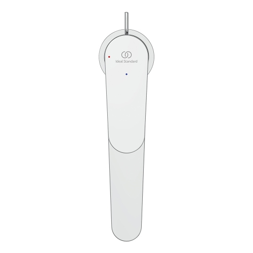 Immagine di Ideal Standard CERAFINE O miscelatore monocomando H.29 cm per lavabo, con asta di comando e scarico piletta da 1-1/4", con sistema BlueStart, finitura cromo BD774AA
