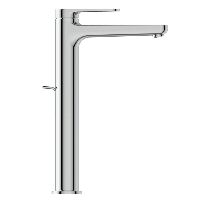 Immagine di Ideal Standard CERAFINE O miscelatore monocomando H.29 cm per lavabo, con asta di comando e scarico piletta da 1-1/4", con sistema BlueStart, finitura cromo BD774AA