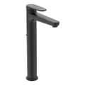 Immagine di Ideal Standard CERAFINE O miscelatore monocomando H.29 cm per lavabo, con asta di comando e scarico piletta da 1-1/4", con sistema BlueStart, colore nero finitura opaco BD774XG