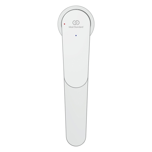 Immagine di Ideal Standard CERAFINE O miscelatore monocomando H.29 cm per lavabo, senza asta di comando e scarico piletta, con sistema BlueStart, finitura cromo BD773AA