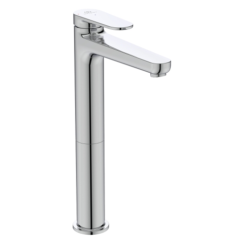 Immagine di Ideal Standard CERAFINE O miscelatore monocomando H.29 cm per lavabo, senza asta di comando e scarico piletta, con sistema BlueStart, finitura cromo BD773AA