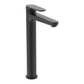Immagine di Ideal Standard CERAFINE O miscelatore monocomando H.29 cm per lavabo, senza asta di comando e scarico piletta, con sistema BlueStart, colore nero finitura opaco BD773XG