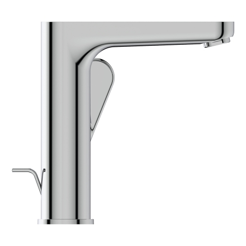 Immagine di Ideal Standard CERAFINE O miscelatore monocomando per lavabo, con asta di comando e scarico piletta da 1-1/4", comando laterale, finitura cromo BC703AA