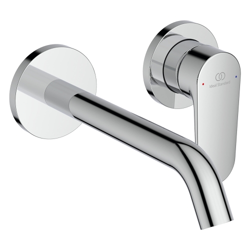 Immagine di Ideal Standard CERAFINE O miscelatore monocomando P.19 cm per lavabo, a parete, senza corpo incasso, finitura cromo BD776AA