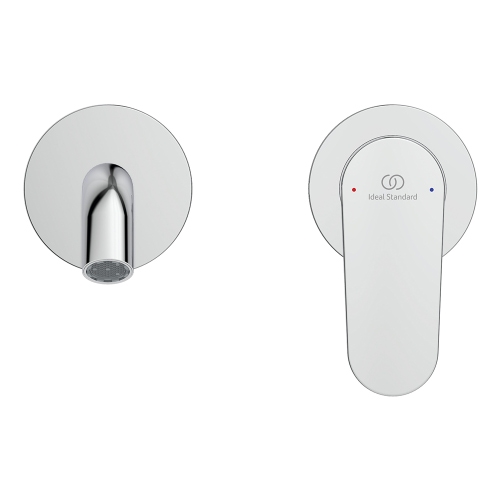 Immagine di Ideal Standard CERAFINE O miscelatore monocomando P.19 cm per lavabo, a parete, senza corpo incasso, finitura cromo BD776AA