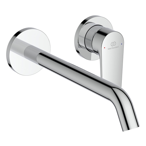 Immagine di Ideal Standard CERAFINE O miscelatore monocomando P.23 cm per lavabo, a parete, senza corpo incasso, finitura cromo BD911AA