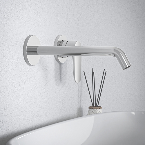 Immagine di Ideal Standard CERAFINE O miscelatore monocomando P.23 cm per lavabo, a parete, senza corpo incasso, finitura cromo BD911AA