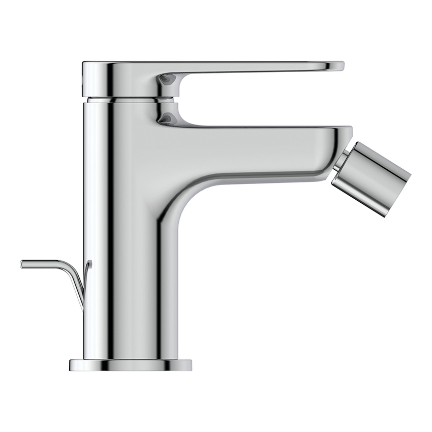 Immagine di Ideal Standard CERAFINE O miscelatore monocomando P.13 cm per bidet, con asta di comando e scarico piletta da 1-1/4", finitura cromo BD775AA