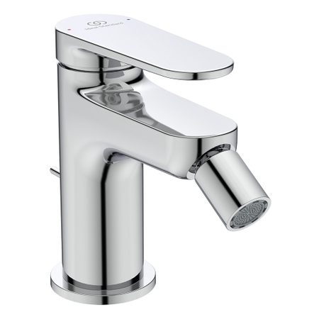 Immagine di Ideal Standard CERAFINE O miscelatore monocomando P.13 cm per bidet, con asta di comando e scarico piletta da 1-1/4", finitura cromo BD775AA