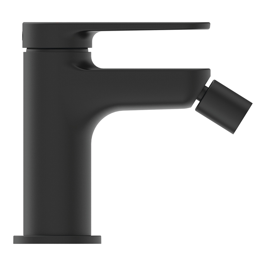 Immagine di Ideal Standard CERAFINE O miscelatore monocomando P.13 cm per bidet, scarico piletta Click-Clack, colore nero finitura opaco BD910XG