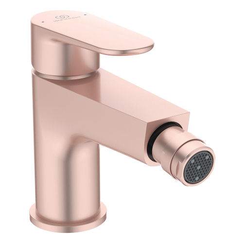 Immagine di Ideal Standard CERAFINE O miscelatore monocomando P.18 cm per bidet, scarico piletta Click-Clack, colore rosè BD716RO