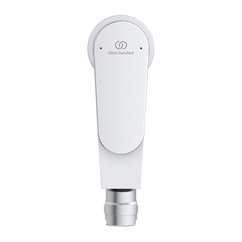 Immagine di Ideal Standard CERAFINE O miscelatore monocomando P.18 cm per bidet, scarico piletta Click-Clack, colore matt silver BD716SI