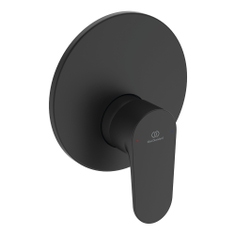 Immagine di Ideal Standard CERAFINE O miscelatore monocomando ad incasso per doccia 1 via, senza corpo incasso, con limitatore della temperatura, colore nero finitura opaco BD134XG