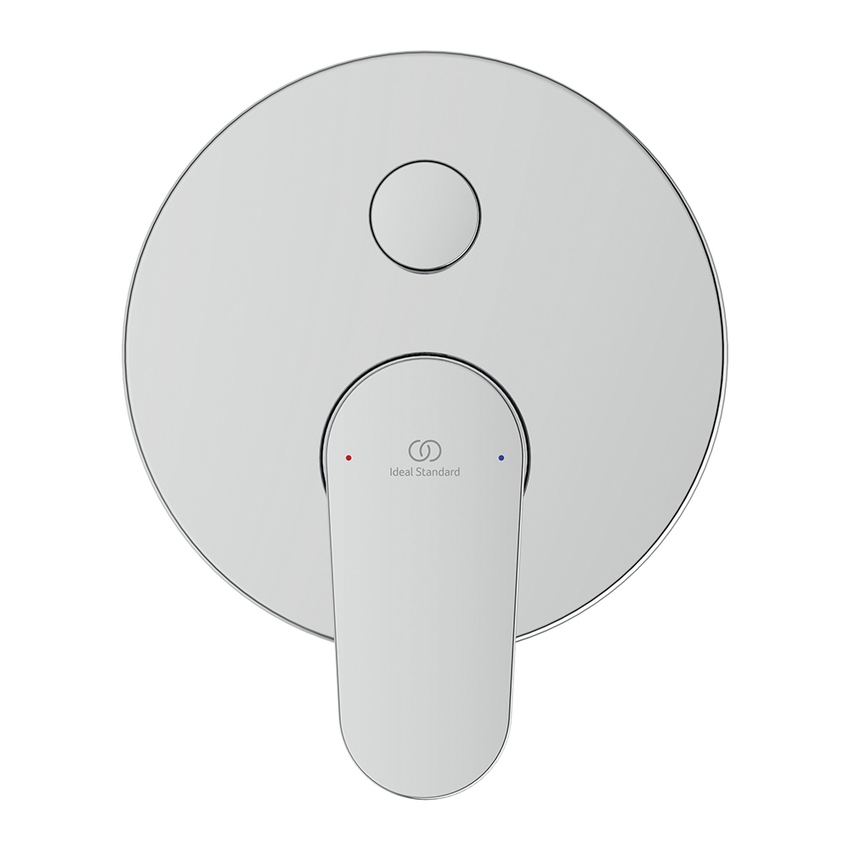 Immagine di Ideal Standard CERAFINE O miscelatore monocomando ad incasso per doccia 2 vie, senza corpo incasso, con limitatore della temperatura e deviatore, finitura cromo A7195AA