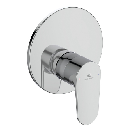 Immagine di Ideal Standard CERAFINE O miscelatore monocomando ad incasso per doccia, con sistema Eko, corpo incasso incluso, finitura cromo A7192AA