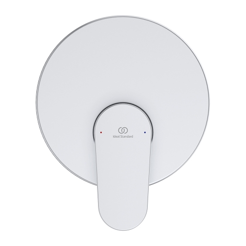 Immagine di Ideal Standard CERAFINE O miscelatore monocomando ad incasso per doccia, con sistema Eko, corpo incasso incluso, colore matt silver A7192SI