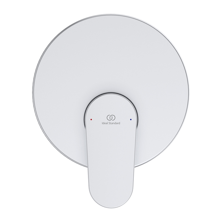 Immagine di Ideal Standard CERAFINE O miscelatore monocomando ad incasso per doccia, con sistema Eko, corpo incasso incluso, colore matt silver A7192SI