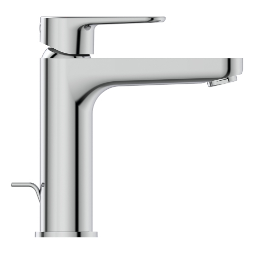Immagine di Ideal Standard CERAFINE O miscelatore monocomando per lavabo H.18 cm, con asta di comando e scarico piletta da 1-1/4", finitura cromo BC699AA