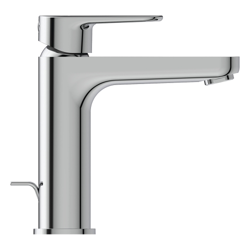 Immagine di Ideal Standard CERAFINE O miscelatore monocomando per lavabo H.18 cm, con asta di comando e scarico piletta da 1-1/4”, con sistema BlueStart, finitura cromo BC702AA