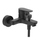 Ideal Standard CERAFINE O miscelatore monocomando esterno per vasca/doccia, con doccetta 1 funzione, supporto a muro e tubo flessibile 150 cm, colore nero finitura opaco BC706XG