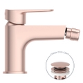 Immagine di Ideal Standard CERAFINE O miscelatore monocomando P.18 cm per bidet, scarico piletta Click-Clack, colore rosè BD716RO