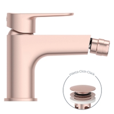 Immagine di Ideal Standard CERAFINE O miscelatore monocomando P.18 cm per bidet, scarico piletta Click-Clack, colore rosè BD716RO