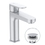 Immagine di Ideal Standard CERAFINE O miscelatore monocomando H.18 cm per lavabo, scarico piletta Click-Clack, finitura silver BD131SI