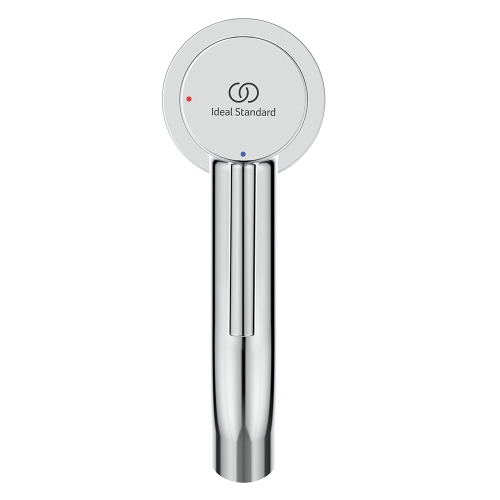 Immagine di Ideal Standard CERALINE miscelatore monocomando H.15 cm per lavabo, con piletta Click-Clack, con sistema BlueStart, finitura cromo BD759AA