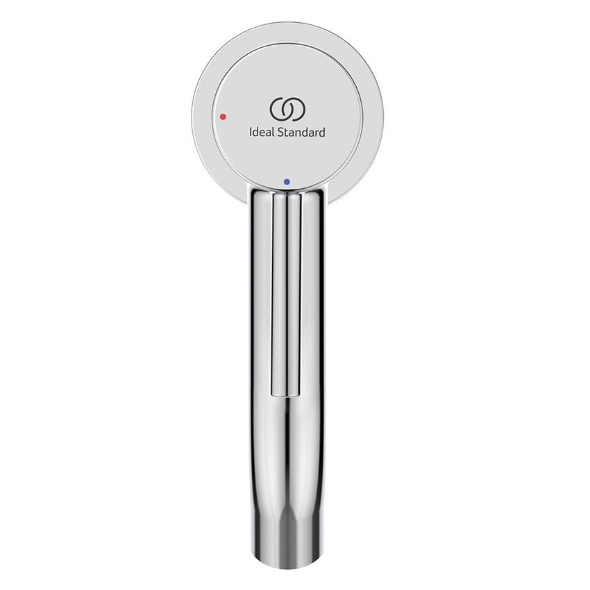 Immagine di Ideal Standard CERALINE miscelatore monocomando H.15 cm per lavabo, con piletta Click-Clack, con sistema BlueStart, finitura cromo BD759AA