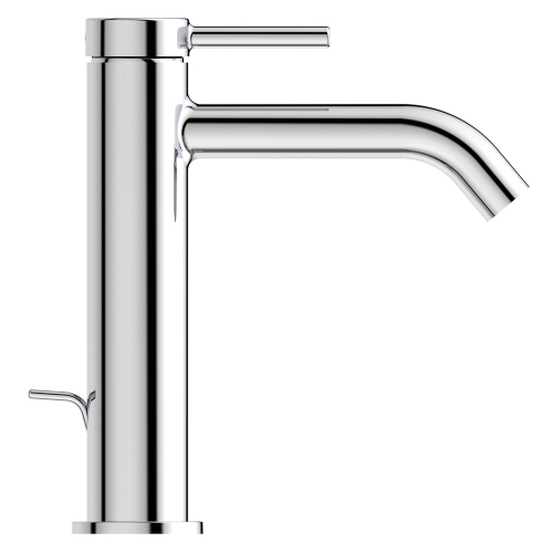 Immagine di Ideal Standard CERALINE miscelatore monocomando H.19 cm per lavabo, con asta di comando e scarico piletta da 1-1/4", finitura cromo BD847AA
