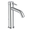 Immagine di Ideal Standard CERALINE miscelatore monocomando H.19 cm per lavabo, con asta di comando e scarico piletta da 1-1/4", finitura cromo BD847AA