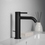 Immagine di Ideal Standard CERALINE miscelatore monocomando H.19 cm per lavabo, con asta di comando e scarico piletta da 1-1/4", colore nero finitura opaco BD847XG