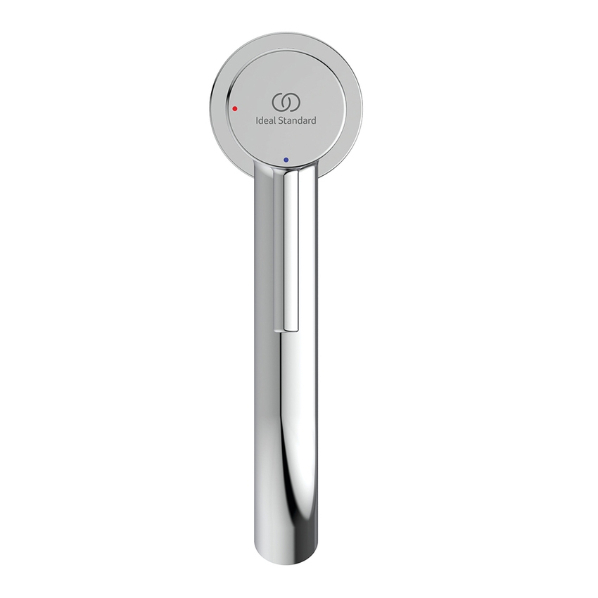 Immagine di Ideal Standard CERALINE miscelatore monocomando H.19 cm per lavabo, con piletta Click-Clack, con sistema BlueStart, finitura cromo BD959AA