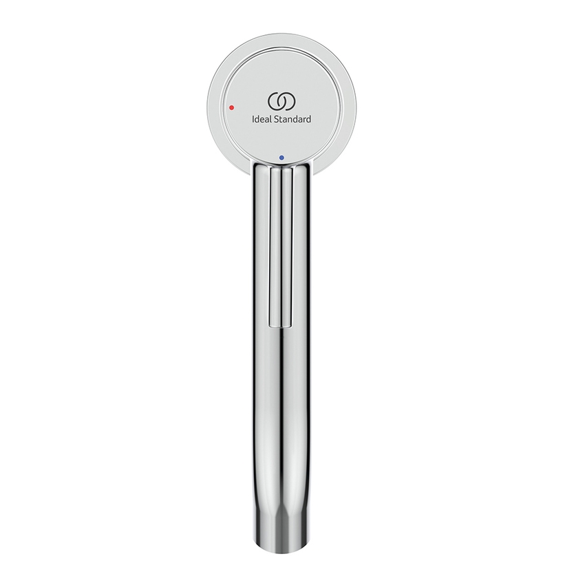 Immagine di Ideal Standard CERALINE miscelatore monocomando H.31 cm per lavabo, senza asta di comando e scarico piletta, con sistema BlueStart, finitura cromo BD762AA